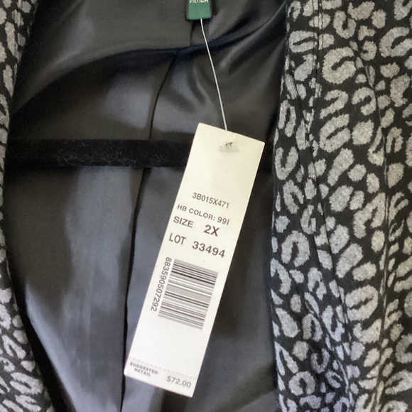 Harve Benard leopard print 2x Blazer NWT - Picture 3 of 5